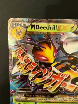 M Beedrill EX XY158 XY Promos Pokemon TCG Damaged - Image 2