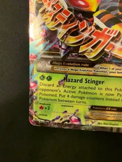 M Beedrill EX XY158 XY Promos Pokemon TCG Damaged - Image 4