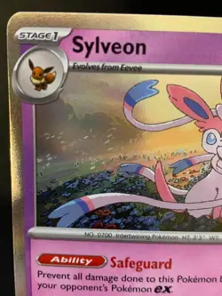 Sylveon 40/131 Rare Pokemon Scarlet & Violet Prismatic Evolutions 2025 NM - Image 2