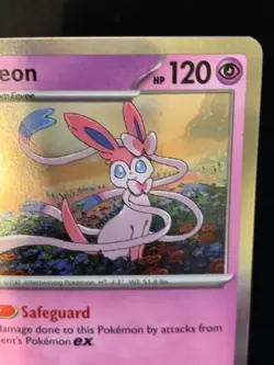 Sylveon 40/131 Rare Pokemon Scarlet & Violet Prismatic Evolutions 2025 NM - Image 3
