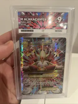 Pokemon TCG Mega-Alakazam-EX Fates Collide Full Art 118/124 Ace 9 Graded Mint - Image 3