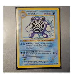 Pokemon TCG Base Set Poliwhirl 38/102 Uncommon Unlimited English 1999 - Image 1