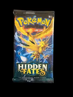 Pokemon Sun & Moon TCG Hidden Fates Sealed Booster Pack Legendary Birds - Image 2