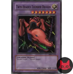 Yugioh Twin-Headed Thunder Dragon MRD-E120 Super Rare NM - Image 1