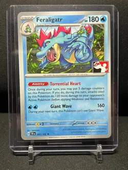 Feraligatr 041/162 Rare Stamped Promo Pokemon 2024 Prize Pack Series 5 NM - Image 1