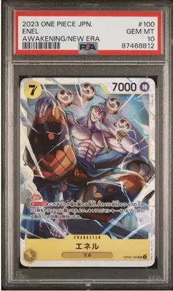 2023 One Piece Japanese ENEL Awakening Of The New Era OP05 #100 PSA 10 - Image 1