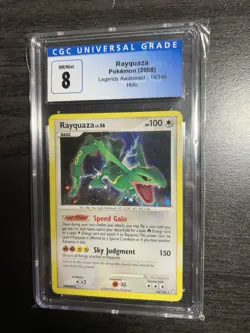 Rayquaza 14/146 CGC 8 2008 Legends Awakened Holo Rare Graded Pokemon TCG NM-Mint - Image 2