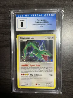 Rayquaza 14/146 CGC 8 2008 Legends Awakened Holo Rare Graded Pokemon TCG NM-Mint - Image 3