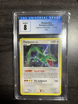 Rayquaza 14/146 CGC 8 2008 Legends Awakened Holo Rare Graded Pokemon TCG NM-Mint - Image 4