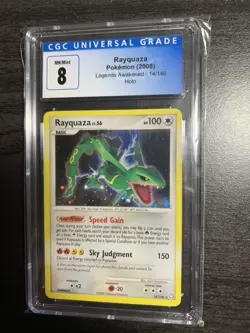 Rayquaza 14/146 CGC 8 2008 Legends Awakened Holo Rare Graded Pokemon TCG NM-Mint - Image 5