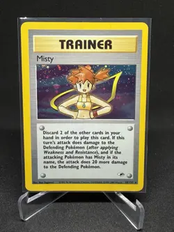 Pokemon Misty Gym Heroes 18/132 Holo Holo Rare NM💫 BEAUTIFUL SWIRL💫 - Image 1
