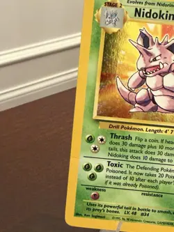 Nidoking 11/130 Holo Rare MP - WOTC Pokemon TCG - Base Set 2 - Image 2
