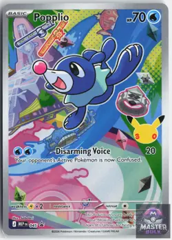 Popplio 045 Holo Promo ME: Mega Evolution Promo Pokemon Near Mint - Image 1