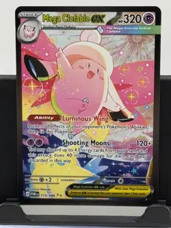 Mega Clefable ex 119/088 Special Illustration Rare Pokemon Mega Evolution NM - Image 1
