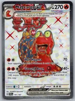 Magcargo EX 191/167 - Ultra Rare - NM - Twilight Masquerade - Pokemon TCG - Image 1