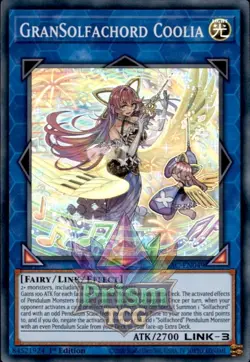 1st Ed GranSolfachord Coolia Super Rare #CYAC-EN049 Yugioh - Image 1