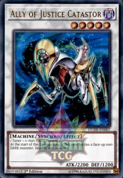 1st Ed Ally of Justice Catastor Ultra Rare #DUDE-EN007 Yugioh - Image 1