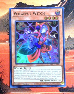 YuGiOh! Vengeful Witch DOOD-EN004 1st Edition NM SUR - Image 1