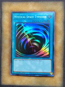 Yugioh Mystical Space Typhoon RA02-EN048 Super Rare 1st Ed NM - Image 1