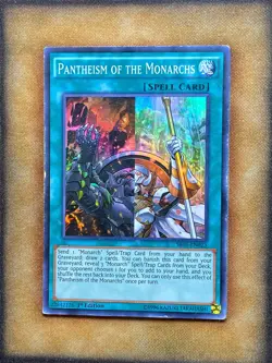 Yugioh Pantheism of the Monarchs SR01-EN023 Super Rare 1st Ed MP - Image 1