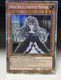 Yu-Gi-Oh Ghost Belle & Haunted Mansion / Dimension Force 1st Ed Holo DIFO-EN100 - Image 2