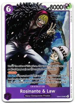 Rosinante & Law EB04-038 - 🌊 The Azure Sea's Seven One Piece TCG 🖤 - M/LP - Image 1