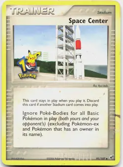 Space Center 091/107 Promo Miscellaneous Cards & Products Pokemon Heavily Played - Image 1