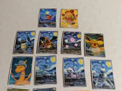 18 Pokemon x Van Gogh Black Star Promo ACG Art Card - read description - Image 2