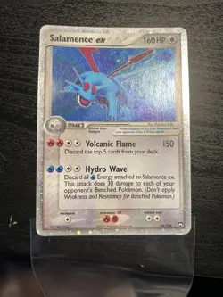 Pokemon Salamence ex Ultra Rare 96/108 EX Power Keepers Holo English Card MP - Image 1