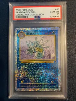Seadra Reverse Holo PSA 10 63/110 Legendary Collection Pokemon Card - Image 1
