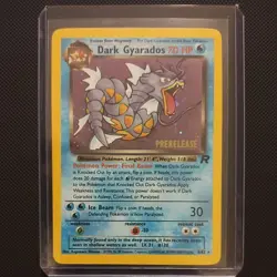 Dark Gyarados PreRelease 8/82 Promo Holo Team Rocket Pokemon Card Near Mint - Image 1