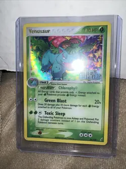 Venusaur 28/100 Holo - EX Crystal Guardians Stamped Rare Pokemon - LP - Image 1