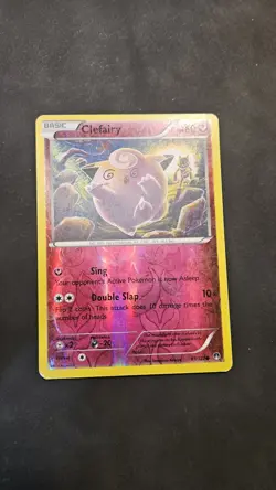 Clefairy 81/122 Reverse Holo XY BREAKpoint Pokemon Card 2016 MP Tomokazu Komiya - Image 1