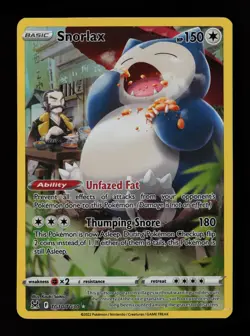 Snorlax TG10/TG30 Holo Lost Origin Trainer Gallery Pokemon Cards - Image 1