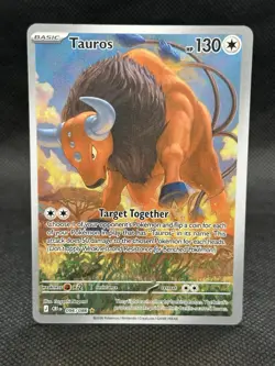 Pokemon TCG Tauros 096/086 Chaos Rising IR Ilustration Rare Card - NM - Image 1