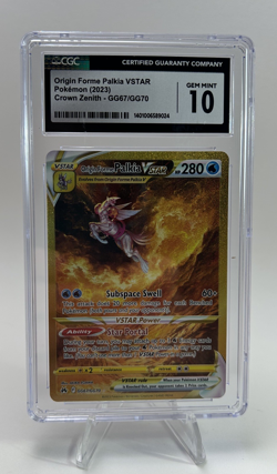 Pokemon Origin Forme Palkia VSTAR Secret GG67/GG70 Crown Zenith GEM MINT CGC 10 - Image 1