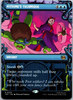 Kitsune's Technique 0229 (Showcase) Rare Teenage Mutant Ninja Turtles NM - Image 1