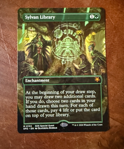 Sylvan Library *Borderless Mythic* Magic MtG x1 SPG SOS Special Guests - Image 1