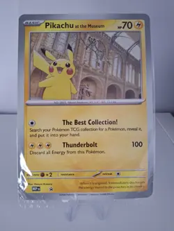 Pikachu At The Museum Promo Jumbo Pokemon Card Sealed. - Image 2