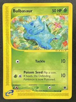 Pokemon TCG: Expedition Base Set - Bulbasaur 94/165 Non Holo E-Reader WOTC MP - Image 1