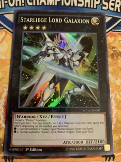 Yugioh Starliege Lord Galaxion MP14-EN097 1st Edition NM - Image 1