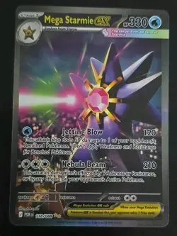 Pokemon Mega Starmie EX Foil Card HP 330 Jetting Blow Nebula Beam 118/088 - Image 1