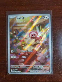 Stufful 154/132 - Mega Evolution - Illustration Rare Pokemon Card - Image 1