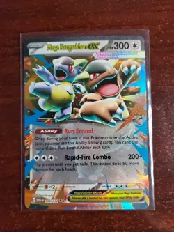 Pokemon TCG - Mega Kangaskhan ex 104/132 - Mega Evolution Pack Fresh Toploader - Image 1