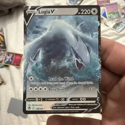 Pokemon TCG Nintendo Lugia V 138/195 Silver Tempest Ultra Rare Holo English - Image 1