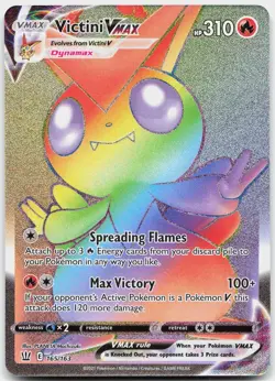 Victini VMAX 165/163 Rainbow Rare Battle Styles Pokemon Near Mint - Image 1