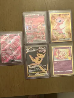 Pokemon TCG 5 Card Mew Lot NM - Image 1