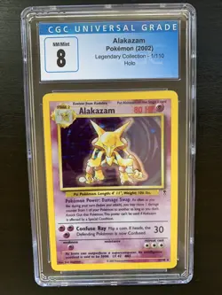 Pokemon Alakazam Legendary Collection 2002 Holo 1/110 CGC 8 (like PSA 8.5) - Image 1