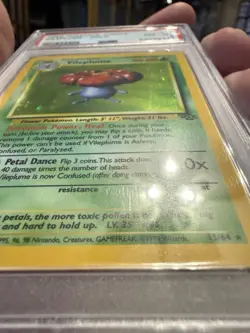 POKEMON VILEPLUME 1999 JUNGLE #15 HOLO PSA 8 - Image 4