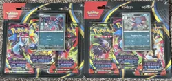 2 x Pokemon TCG Phantasmal Flames 3 Pack Blisters - Both Promos 6 Booster Packs - Image 1